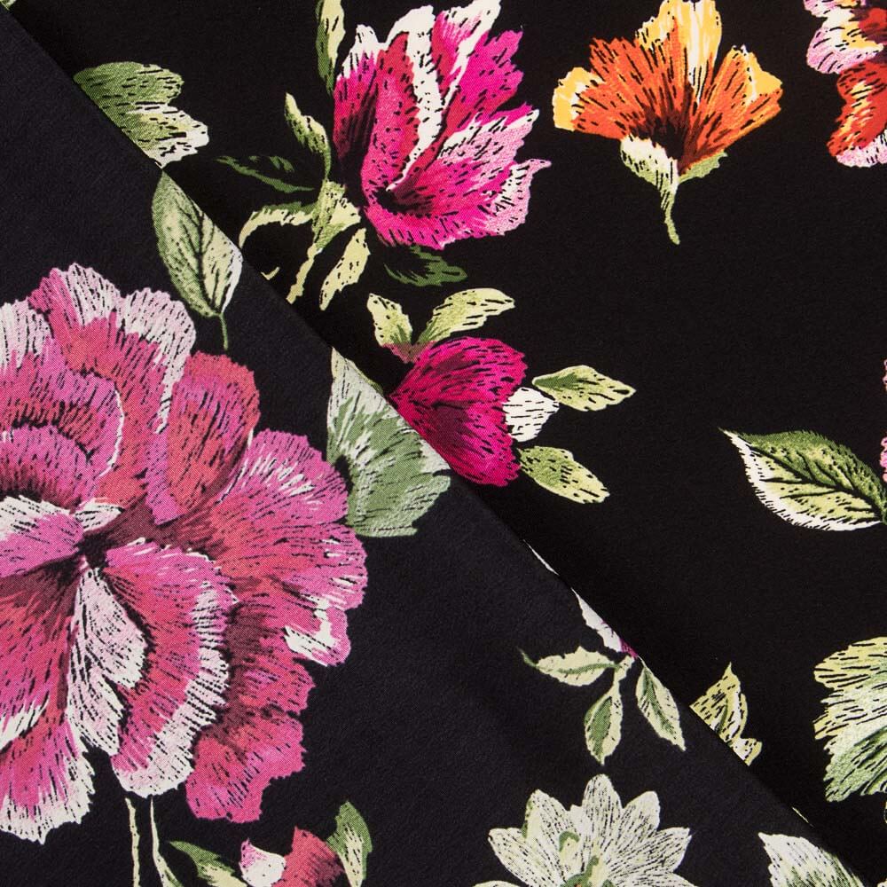 Châle Manille Crêpe Noir - Ribes y Casals