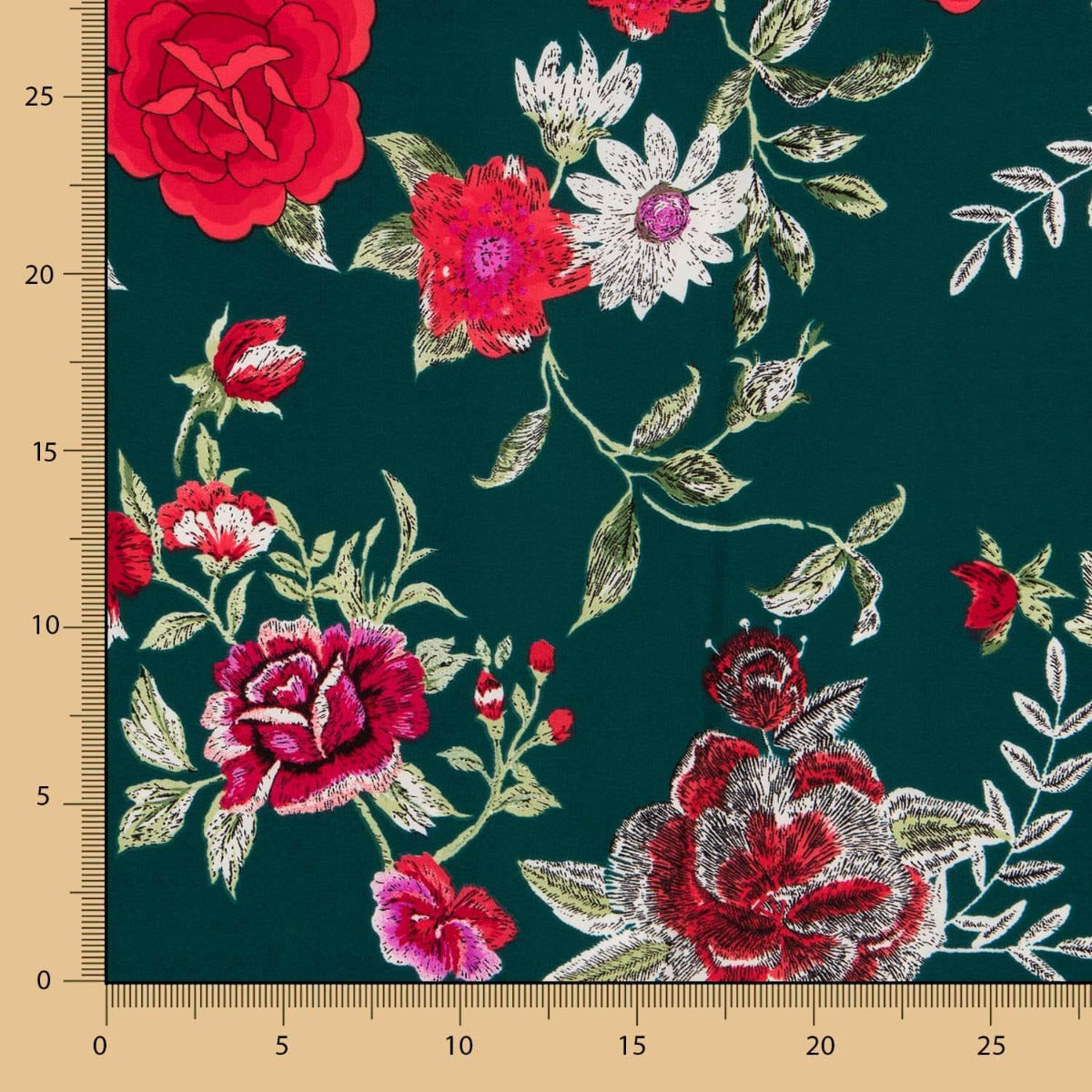 Crêpe Châle Manille Vert Bouteille - Ribes y Casals