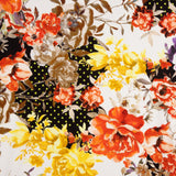 Trench stretch pistache fleur à pois - Ribes y Casals