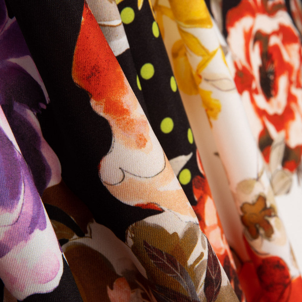 Trench stretch pistache fleur à pois - Ribes y Casals