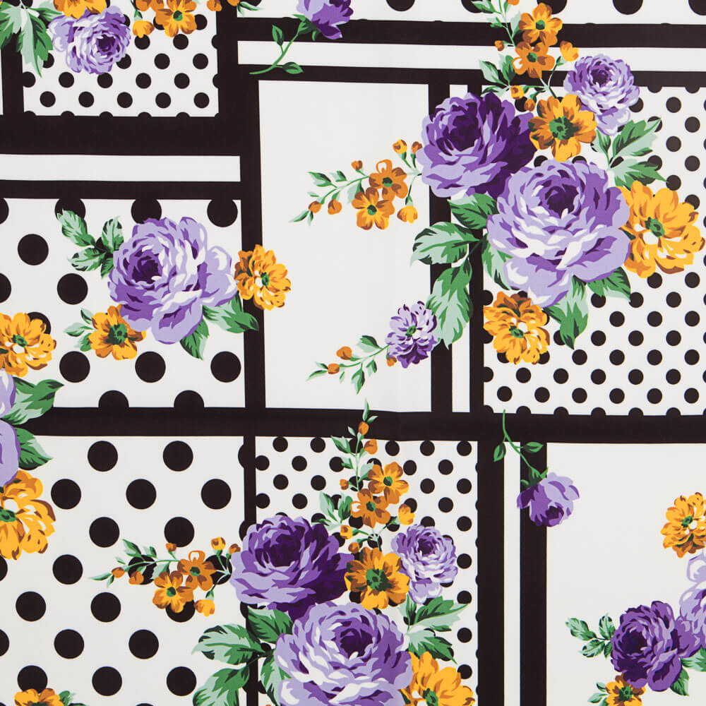 Bi-stretch Patch Cretonne Mauve - Ribes y Casals