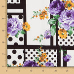 Bi-stretch Patch Cretonne Mauve - Ribes y Casals