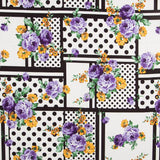 Bi-stretch Patch Cretonne Mauve - Ribes y Casals