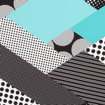 Bi-stretch Patch Geo Aquamarine - Ribes y Casals