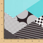 Bi-stretch Patch Geo Aquamarine - Ribes y Casals