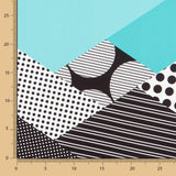 Bi-stretch Patch Geo Aquamarine - Ribes y Casals