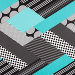 Bi-stretch Patch Geo Aquamarine - Ribes y Casals