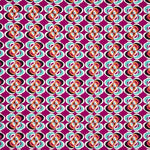 Crêpe Polyester Fleur Géométrique Fuchsia - Ribes y Casals