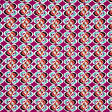 Crêpe Polyester Fleur Géométrique Fuchsia - Ribes y Casals