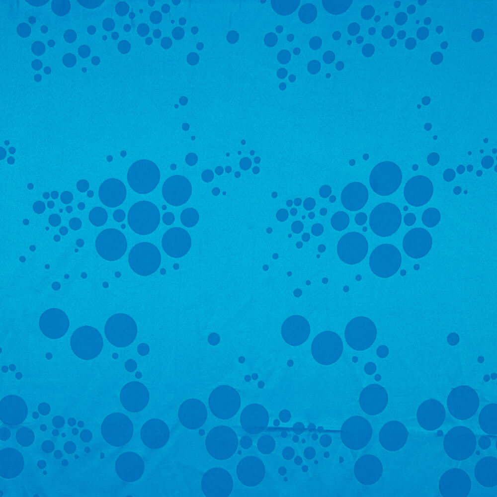 Jacquard bleu roi extensible à pois multiples - Ribes y Casals