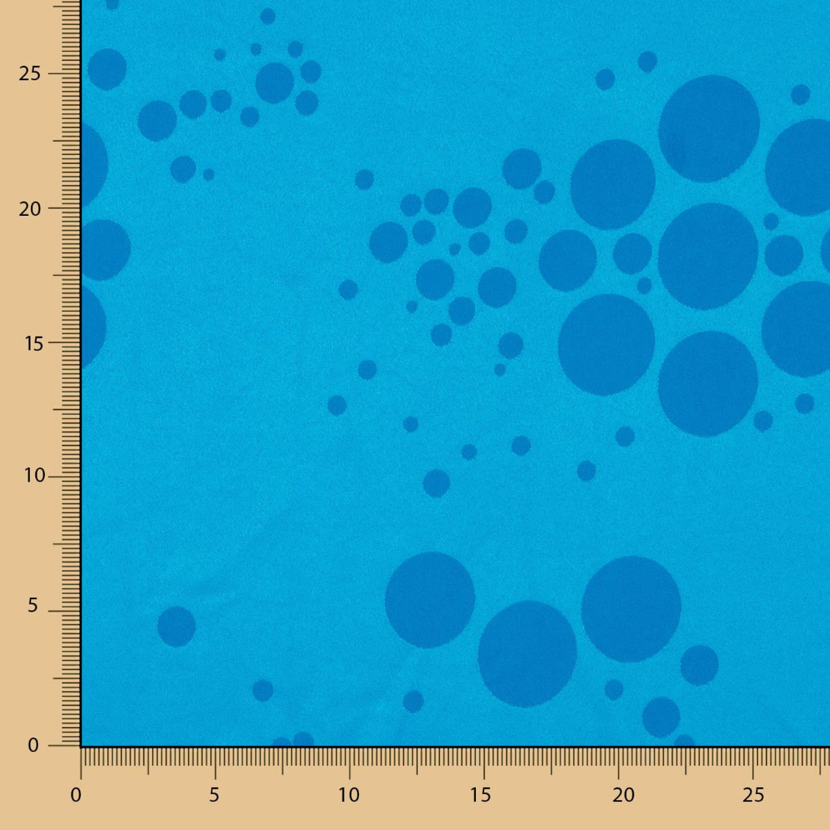 Jacquard bleu roi extensible à pois multiples - Ribes y Casals