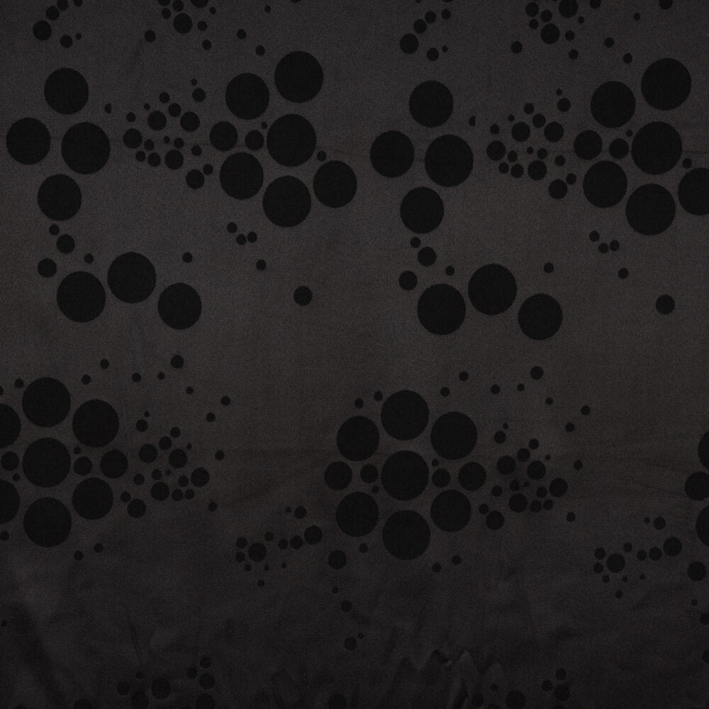 Jacquard Multi Pois Stretch Noir - Ribes y Casals