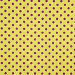 Gabardine Élastique Pois 17mm Lime-Bougainvillea - Ribes y Casals