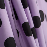 Retal Crepe Lunares Negro Malva 33mm 100x145 cm - Ribes y Casals