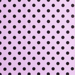 Sergé Burlington Pois Mauve Noir - Ribes y Casals