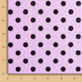 Sergé Burlington Pois Mauve Noir - Ribes y Casals