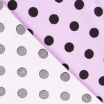 Sergé Burlington Pois Mauve Noir - Ribes y Casals