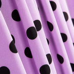 Sergé Burlington Pois Mauve Noir - Ribes y Casals