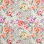 Bi-stretch Cretonne Pois Blancs Rouges - Ribes y Casals