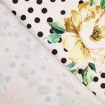 Bi-stretch Cretonne Pois Blancs Rouges - Ribes y Casals