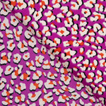 Crêpe Polyester Léopard Rose - Ribes y Casals