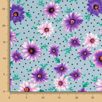 Crêpe Marguerite Pois Aigue-Marine - Ribes y Casals