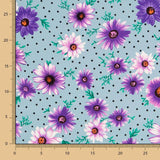 Crêpe Marguerite Pois Aigue-Marine - Ribes y Casals