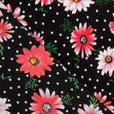 Crêpe Marguerite Marguerite Pois Noirs - Ribes y Casals