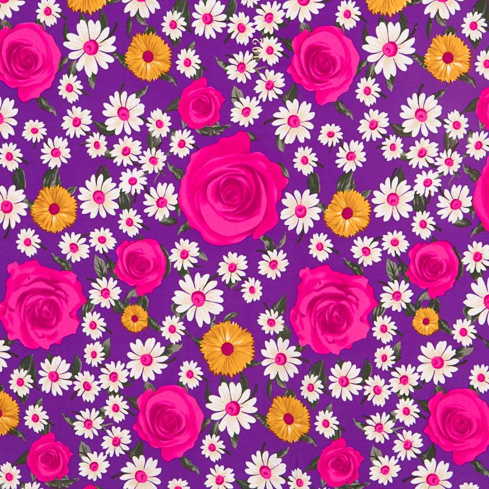 Crêpe Rose Marguerite Fuchsia - Ribes y Casals