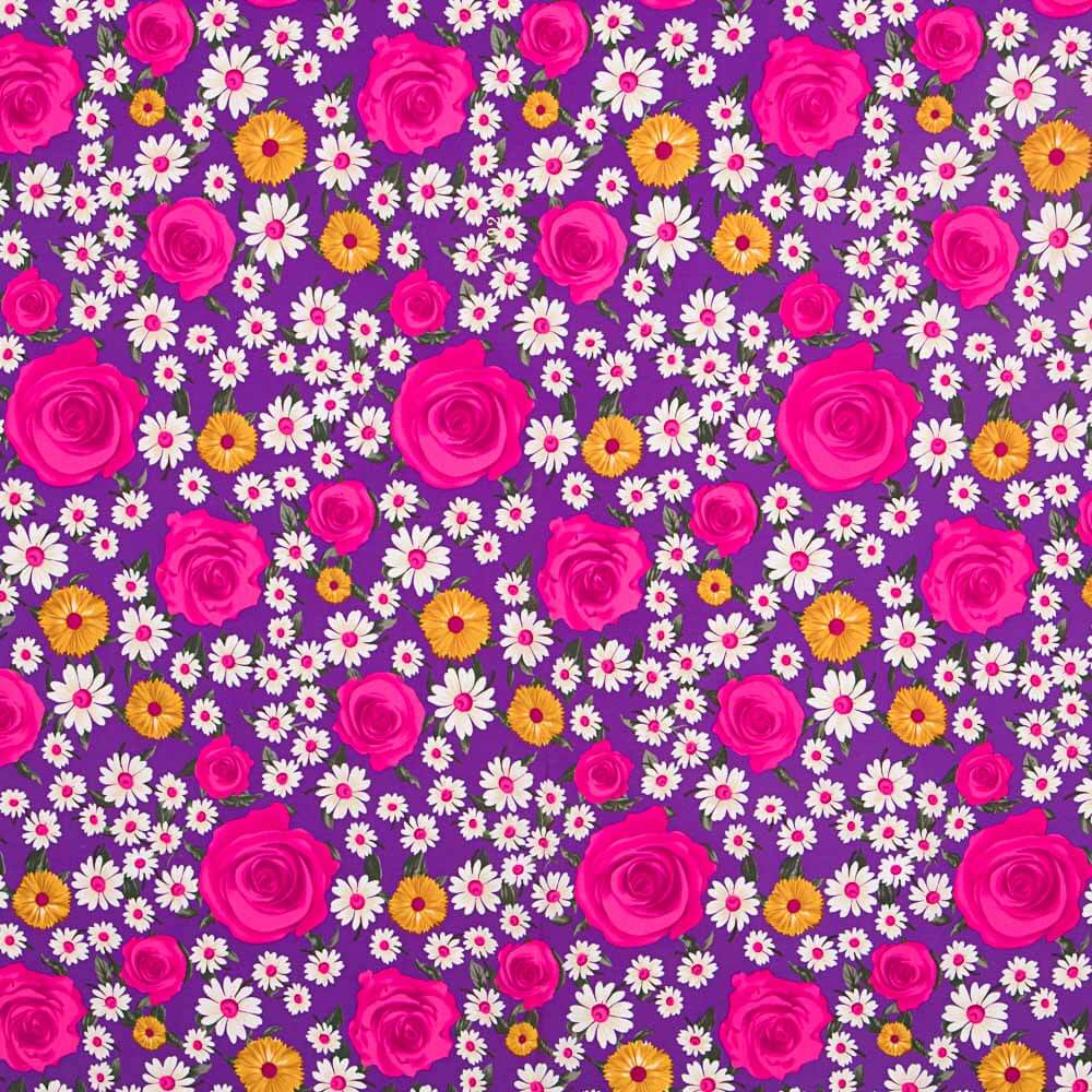 Crêpe Rose Marguerite Fuchsia - Ribes y Casals