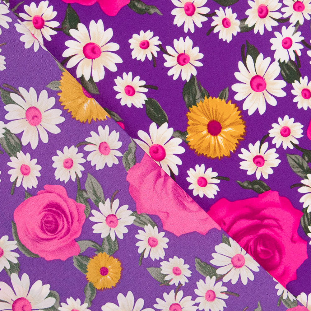 Crêpe Rose Marguerite Fuchsia - Ribes y Casals