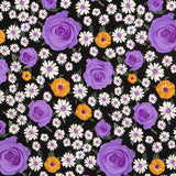 Crêpe Mauve Marguerite et Rose - Ribes y Casals