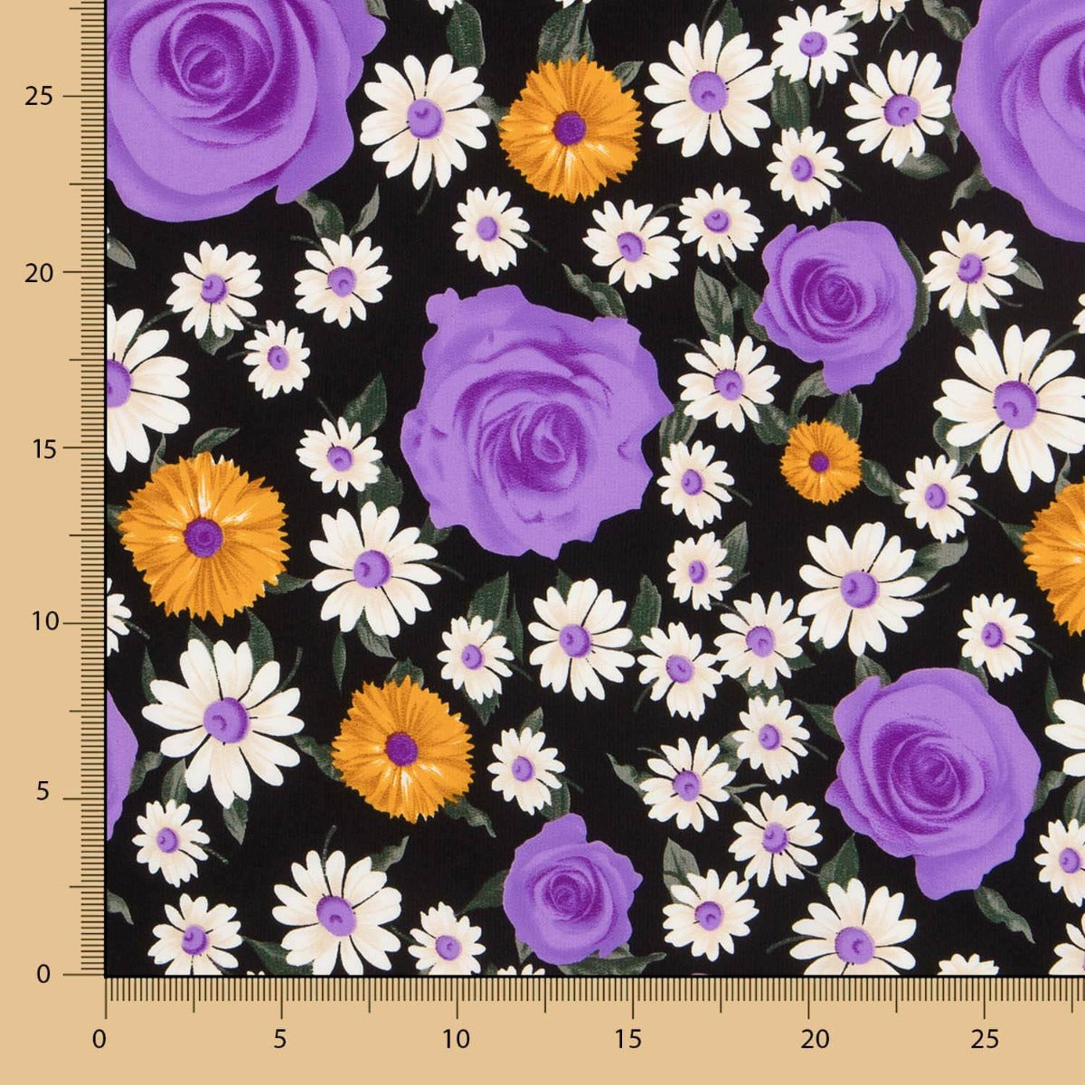 Crêpe Mauve Marguerite et Rose - Ribes y Casals