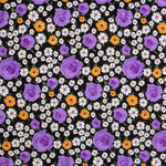 Crêpe Mauve Marguerite et Rose - Ribes y Casals