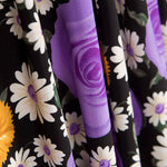 Crêpe Mauve Marguerite et Rose - Ribes y Casals