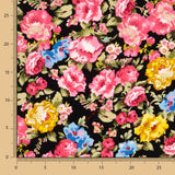 Cretonne en polyester noir Nita Cretonne - Ribes y Casals