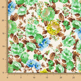 Cretonne en polyester vert Nita Cretonne - Ribes y Casals