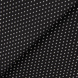 Gabardine Elastique Pois 3mm Noir-Blanc - Ribes y Casals