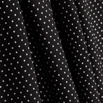 Gabardine Elastique Pois 3mm Noir-Blanc - Ribes y Casals