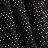 Gabardine Elastique Pois 3mm Noir-Blanc - Ribes y Casals