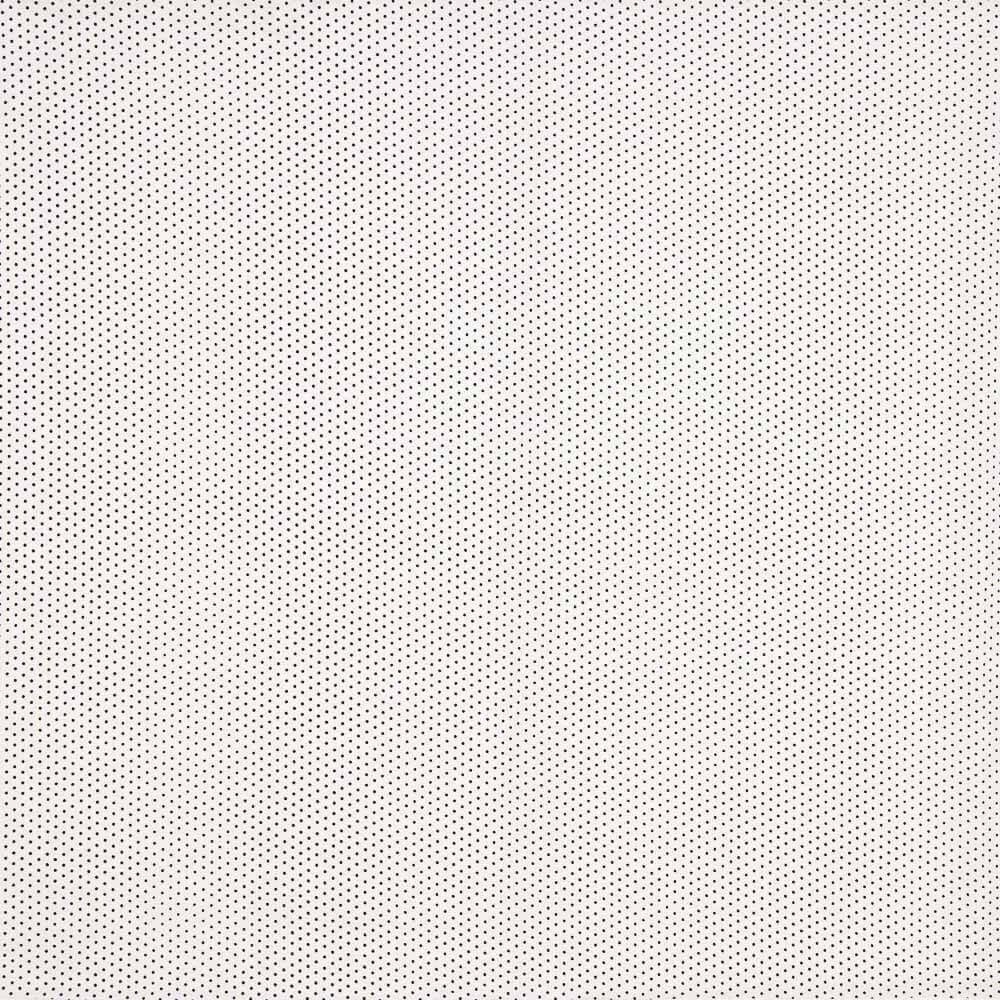 Gabardine Elastique Pois 3mm Blanc-Noir - Ribes y Casals