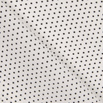 Retal Gabardina Elástica Lunares 3mm Blanco-Negro 50x140 cm - Ribes y Casals
