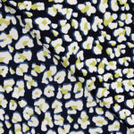 Crêpe Polyester Léopard Citron Vert - Ribes y Casals