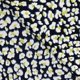 Crêpe Polyester Léopard Citron Vert - Ribes y Casals