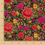 Crêpe Polyester Cretonne Royal Noir - Ribes y Casals