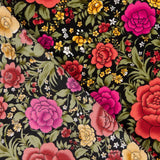 Crêpe Polyester Cretonne Royal Noir - Ribes y Casals