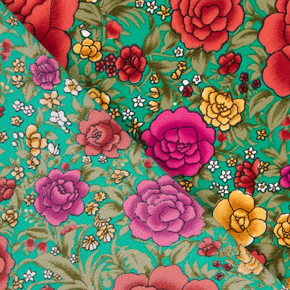 Crêpe Polyester Royal Cretonne Vert - Ribes y Casals