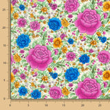 Crêpe Polyester Royal Bougainvillea Cretonne - Ribes y Casals