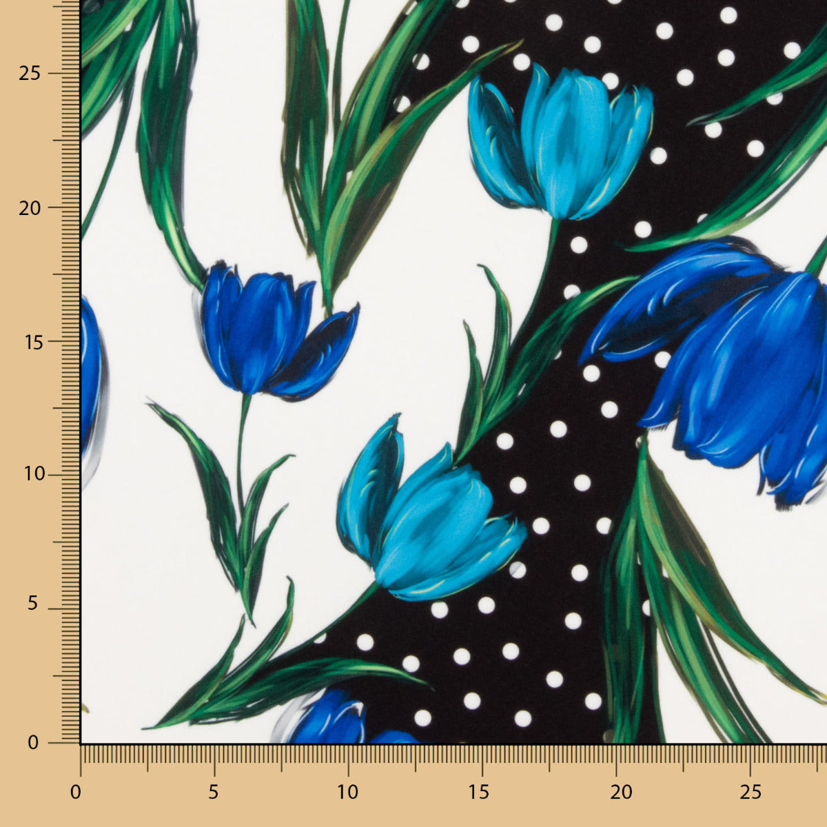 Trench Stretch Tulipes Bleu à Pois - Ribes y Casals