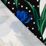 Trench Stretch Tulipes Bleu à Pois - Ribes y Casals